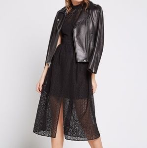 NWT bcbggeneration lace mock neck midi dress